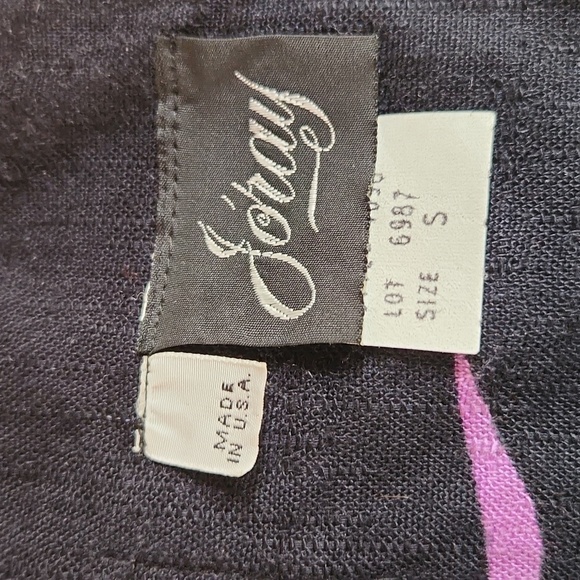 Tropical Bold print rayon blend oversized Sm VTG 80s jacket blazer - Picture 6 of 7